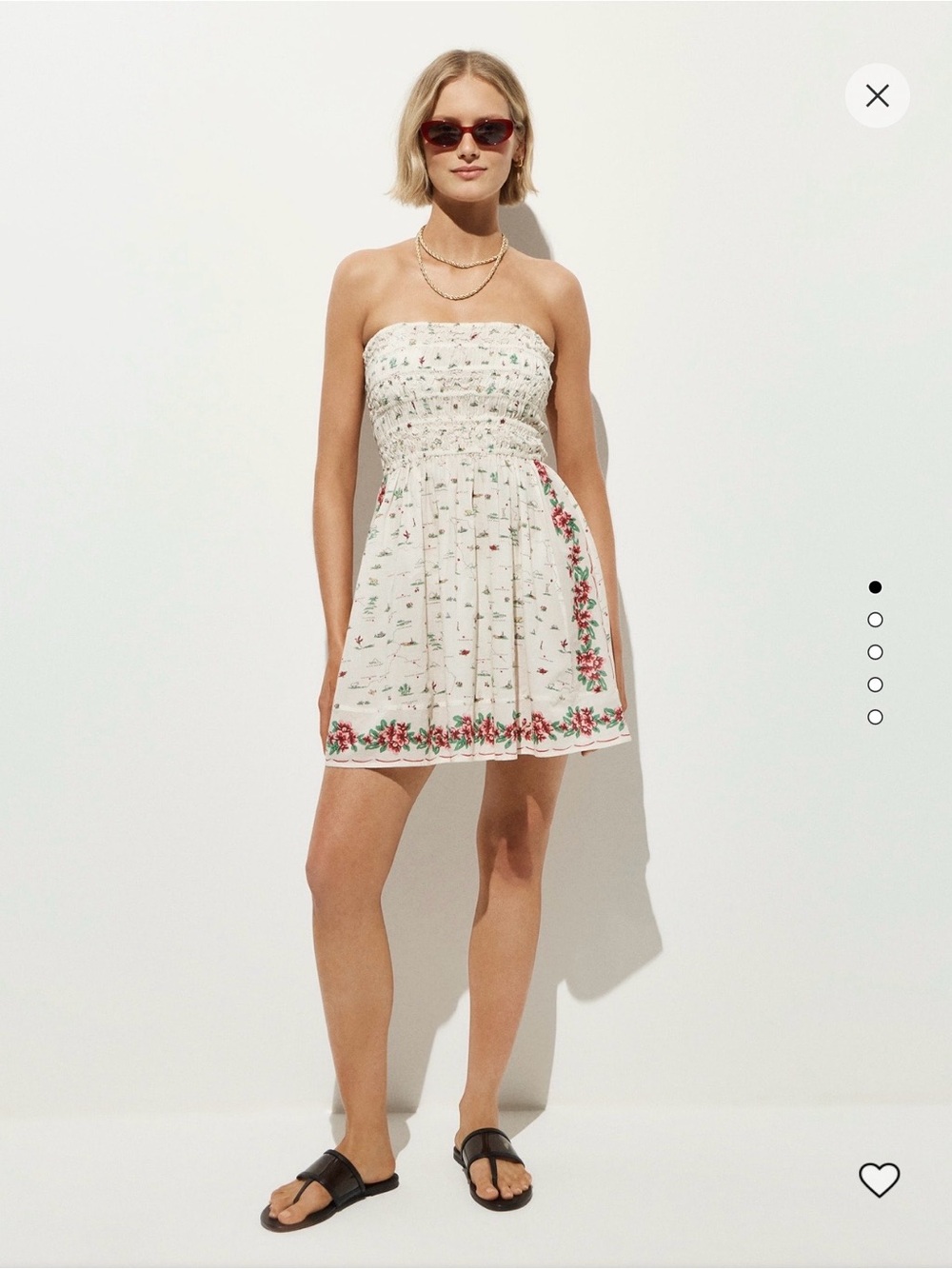 J. Crew Strapless Cream Mini Dress. Removable straps